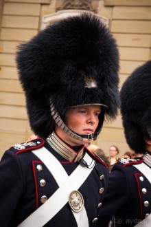 КАРАУЛ ГВАРДЕЙЦЕВ У КОРОЛЕВСКОГО ДВОРЦА В КОПЕНГАГЕНЕ