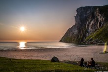 Автостопом через всю Норвегию: пляж Квалвика. Секретный пляж среди скал