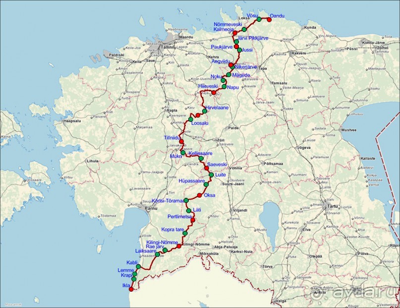 Пешком через всю Эстонию. Походная тропа Оанду – Икла. Часть 1.