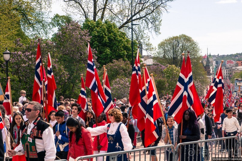 День Конституции Норвегии в Осло