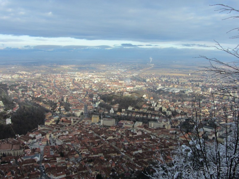Вид на Брашов с горы Тымпа