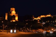 Ночной Тбилиси.