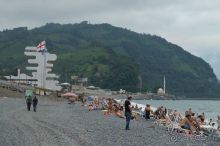 Сарпи - "купание в море с видами на мечети Турции".