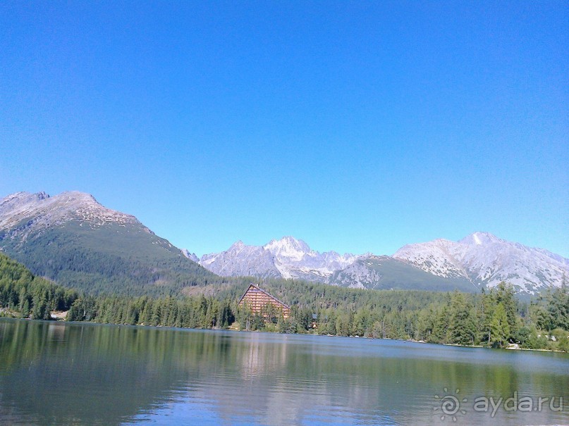 Озеро Штрбске Плесо в Высоких Татрах