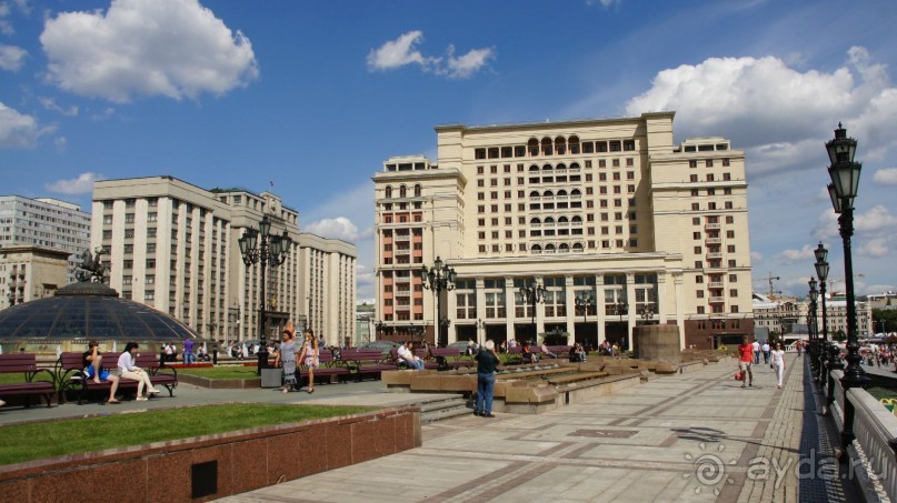 Манежная площадь - вторая по значимости площадь Москвы