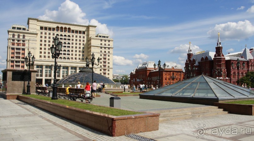 Манежная площадь - вторая по значимости площадь Москвы