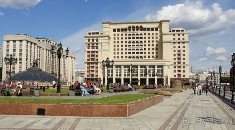 Манежная площадь - вторая по значимости площадь Москвы