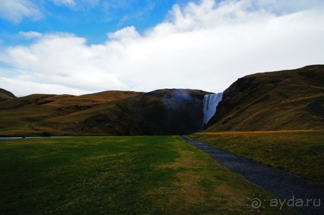 «Открытие Исландии» часть 5: Два водопада и вулкан (Skógafoss, Iceland)