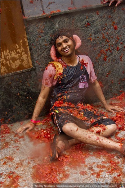 Томатина 2013 (часть 2): томатная оргия (Buñol, Spain)