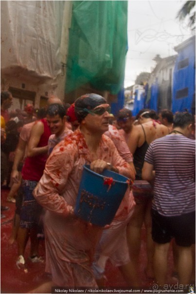 Томатина 2013 (часть 2): томатная оргия (Buñol, Spain)