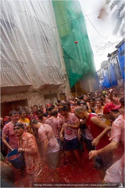 Томатина 2013 (часть 2): томатная оргия (Buñol, Spain)