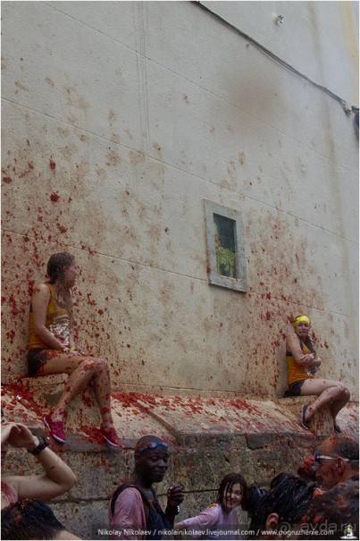 Томатина 2013 (часть 2): томатная оргия (Buñol, Spain)