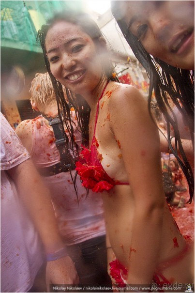 Томатина 2013 (часть 2): томатная оргия (Buñol, Spain)