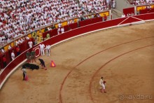 Коррида: вдесятером на одного (Pamplona, Spain)