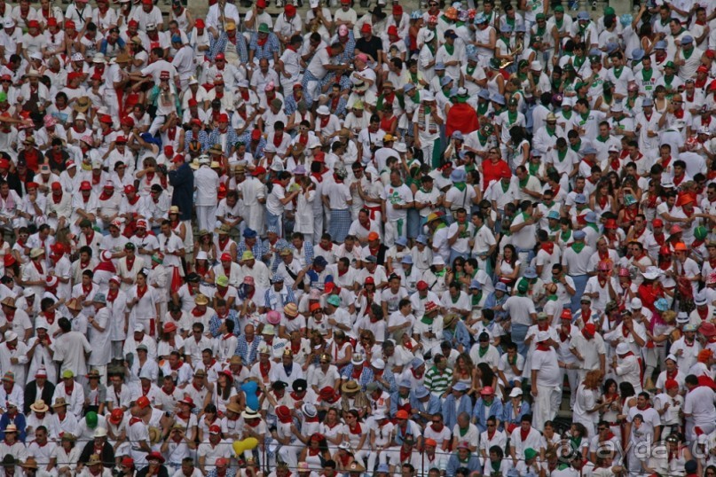 Коррида: вдесятером на одного (Pamplona, Spain)