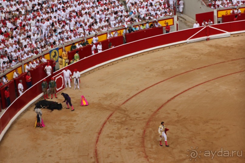 Коррида: вдесятером на одного (Pamplona, Spain)