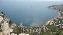 Вид с горы Кошка на Голубой залив Кацивели