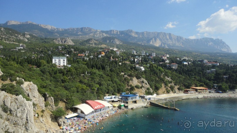 Вид со скалы Дива на Симеиз