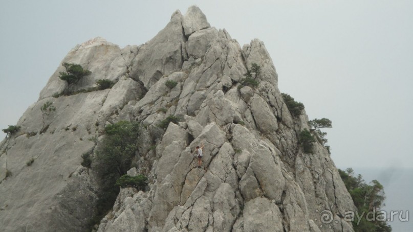 Скалолазка на Крыле лебедя