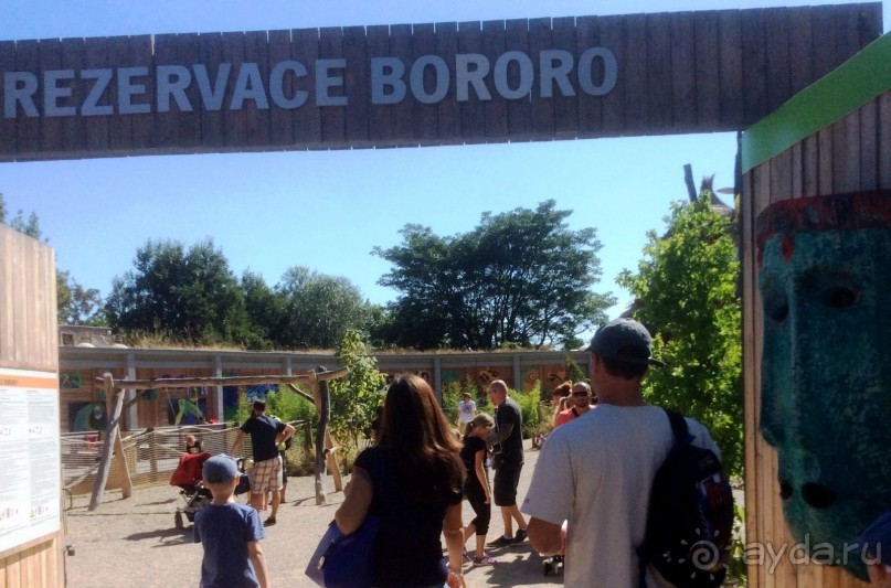 Резервация BORORO в стиле деревни амазонок с амфитеатром для выступлений с животными. 