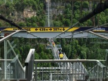 Сочи. Скайпарк. Скайбридж - "сумасшедший" мост для "сумасшедших" людей )))