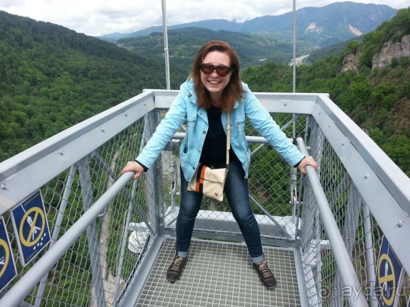 Сочи. Скайпарк. Скайбридж - "сумасшедший" мост для "сумасшедших" людей )))