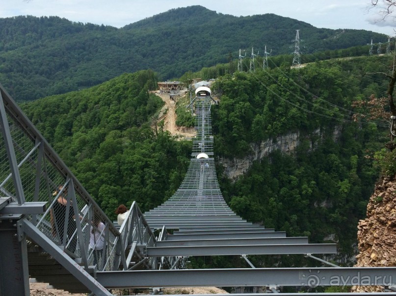Сочи. Скайпарк. Скайбридж - "сумасшедший" мост для "сумасшедших" людей )))