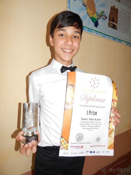 О талантливых школьниках из Самарканда победивших   в Испании