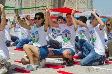 Креативное поздравление от молодёжи