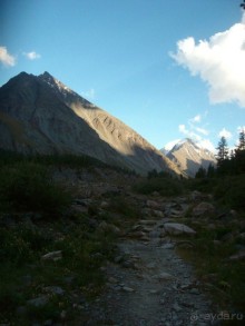 На подходе к Аккемскому озеру