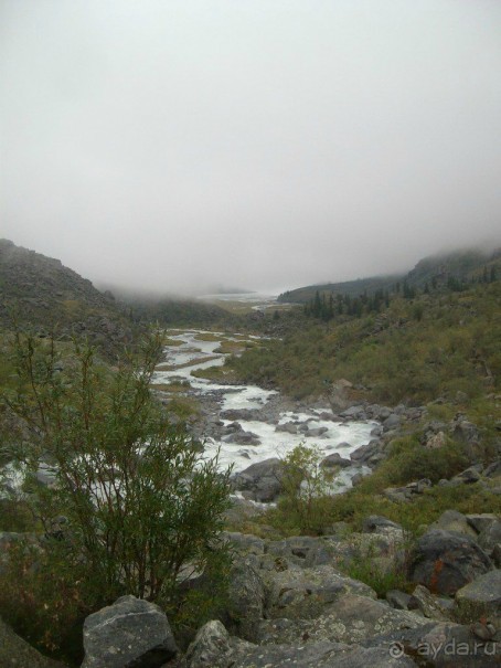 Вода, стекающая с Аккемского ледника, позже впадающая в озеро