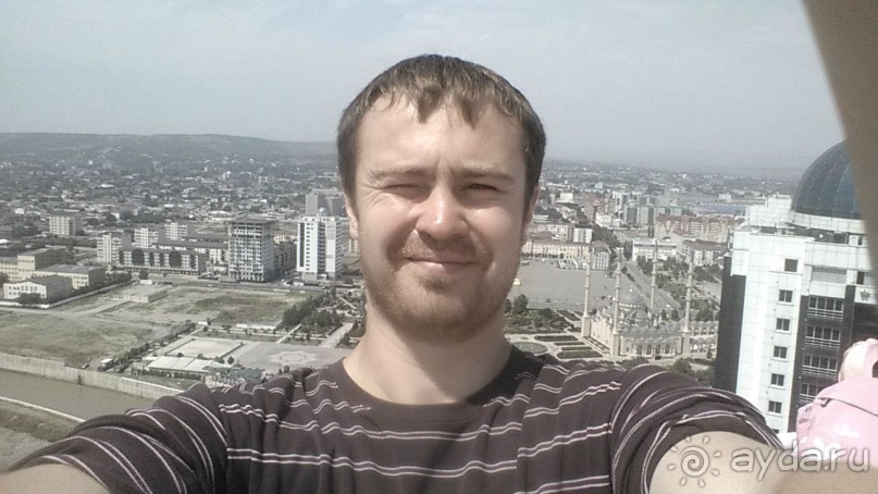 Вид с вертолетной площадки Грозный-Сити.