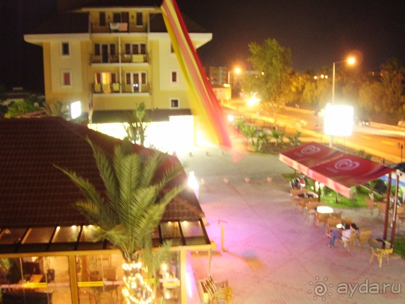 вид с балкона вечером