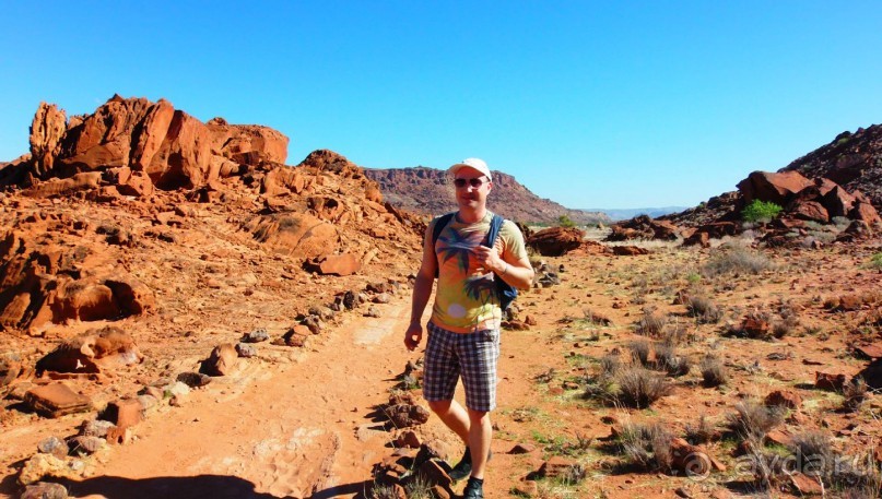 Намибия. Африка. Наскальные рисунки. 