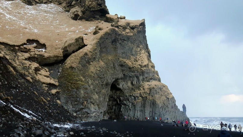 Исланди. Чёрный пляж.