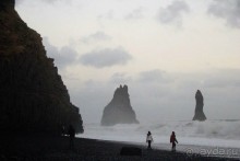 Исланди. Чёрный пляж.