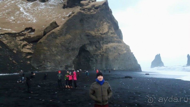 Исланди. Чёрный пляж.