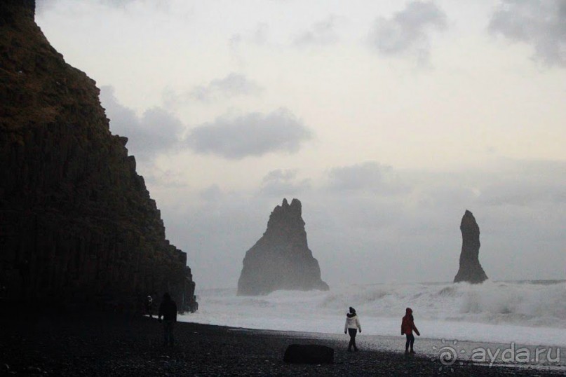 Исланди. Чёрный пляж.