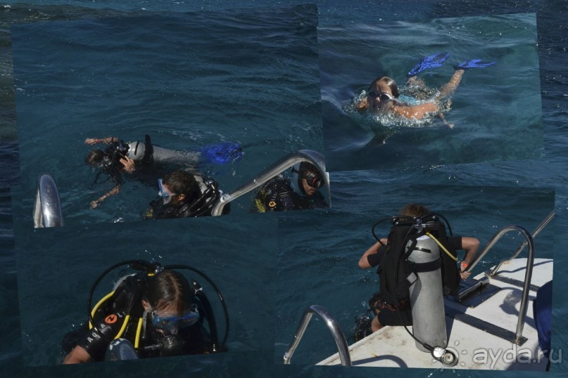 Дайвинг у мужа и дочки