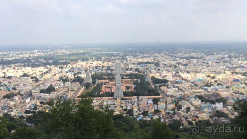 Тируваннамалаи. Вид с горы Аруначала.