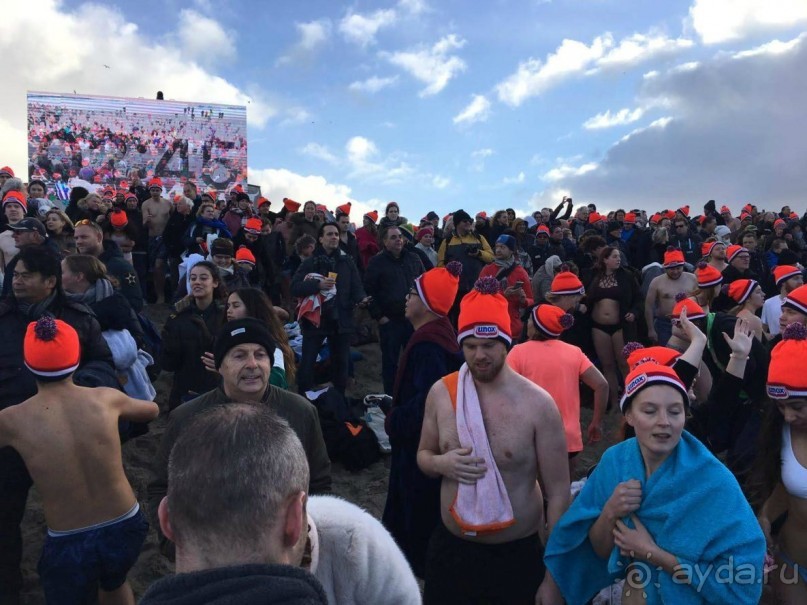 Голландская Новогодняя традиция купаться в море 