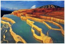 Удивительные террасы лечебного источника!!!