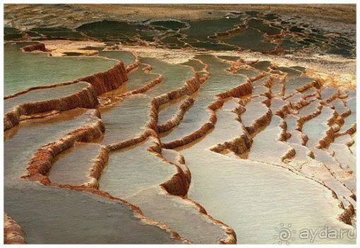 Удивительные террасы лечебного источника!!!