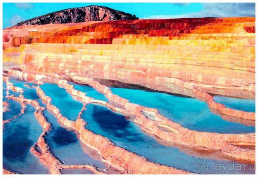 Удивительные террасы лечебного источника!!!