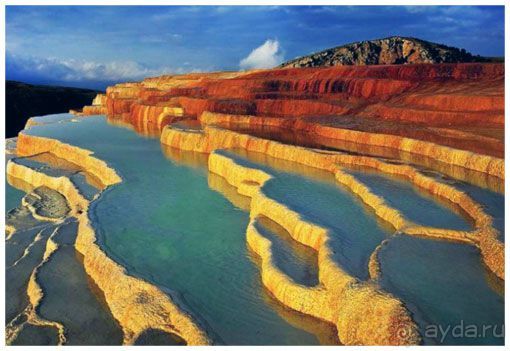 Удивительные террасы лечебного источника!!!