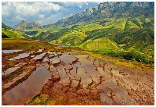Удивительные террасы лечебного источника!!!