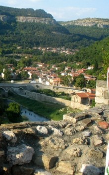 Царевец.вид сверху на город