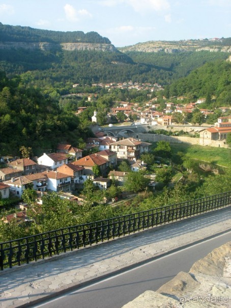 Царевец.вид сверху на город