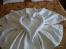 Иберотель Серра Палас. Сердечки из полотенец на кровати в номере