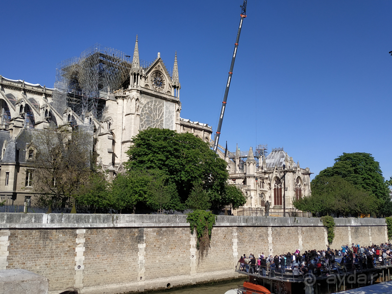 Собор Парижской Богоматери после пожара.